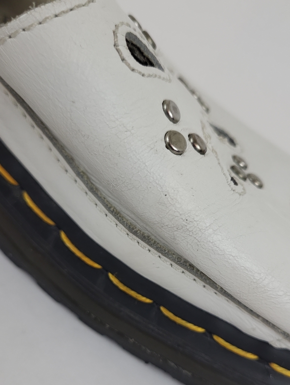 Vintage 90s White Dr. Martens Dunnet Flower Slingback Sandals Size 7 - Picture 14 of 16